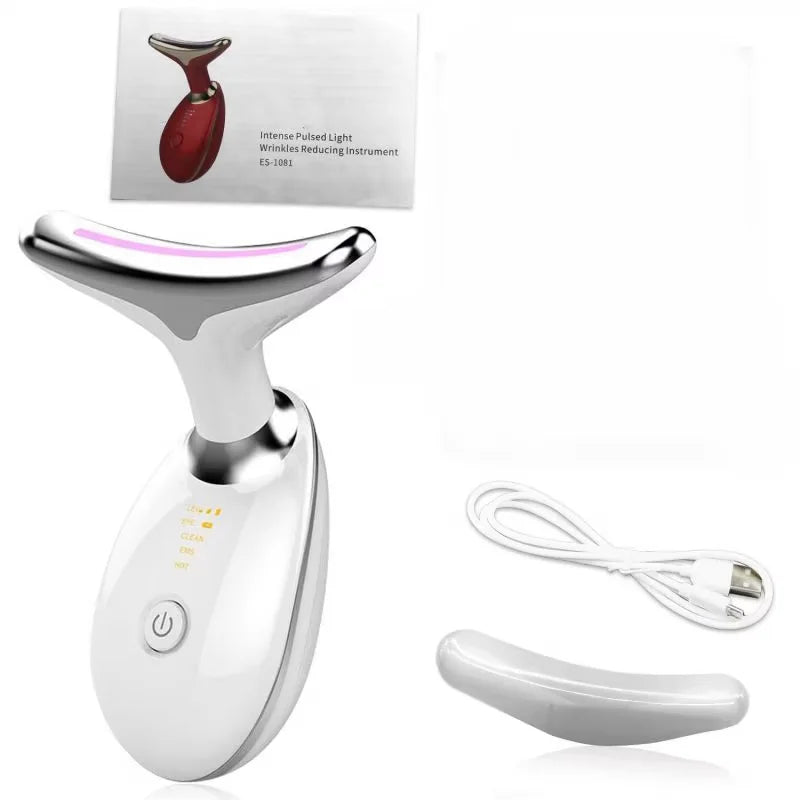 Neck Face Lifter Ems Neck Face Lifting Massager Skin Tighten Device Led Photon Therapy Anti Wrinkle Double Chin Remover