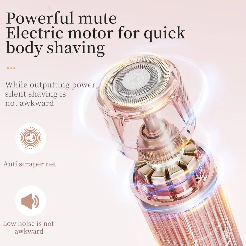2in1 Electric Portable Hair Trimmer Shaver for Men and Women with Hair Removal Function