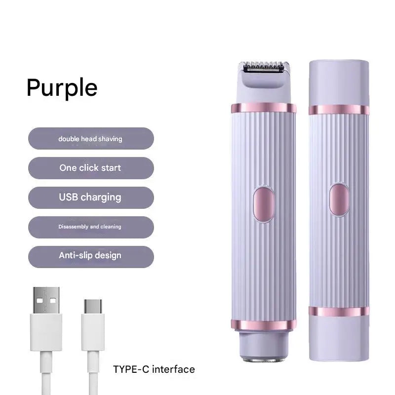 2in1 Electric Portable Hair Trimmer Shaver for Men and Women with Hair Removal Function